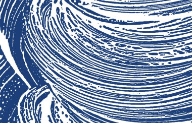 Grunge dokusu. Üzüntü çivit pürüzü. Etkileyici bir arka plan. Gürültü iğrenç grunge dokusu. Güzel sanatsal bir yüzey. Vektör illüstrasyonu.