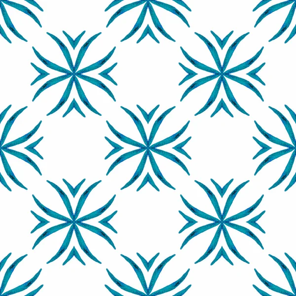 Textile Ready Fantastic Print Swimwear Fabric Wallpaper Wrapping Blue Immaculate — Fotografia de Stock