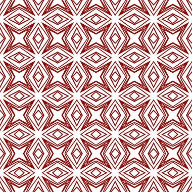 Döşemeli suluboya deseni. Kestane rengi simetrik kaleydoskop. Elle boyanmış suluboya pürüzsüz. Tekstil hazır mükemmel baskı, mayo kumaş, duvar kağıdı, ambalaj..