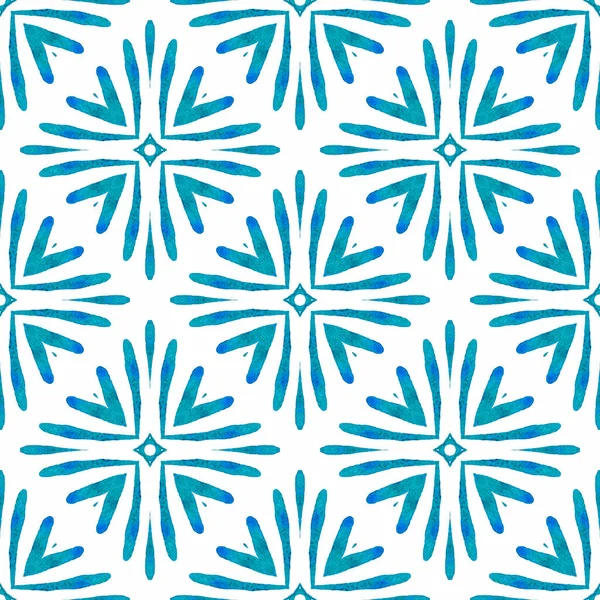 Textile Ready Enchanting Print Swimwear Fabric Wallpaper Wrapping Blue Curious — Foto de Stock