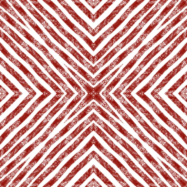 Arabesque Hand Getekend Patroon Wijn Rode Symmetrische Caleidoscoop Achtergrond Oosterse — Stockfoto