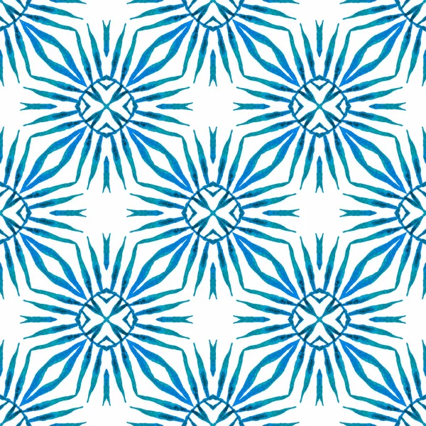 Textile Ready Stunning Print Swimwear Fabric Wallpaper Wrapping Blue Comely — стоковое фото