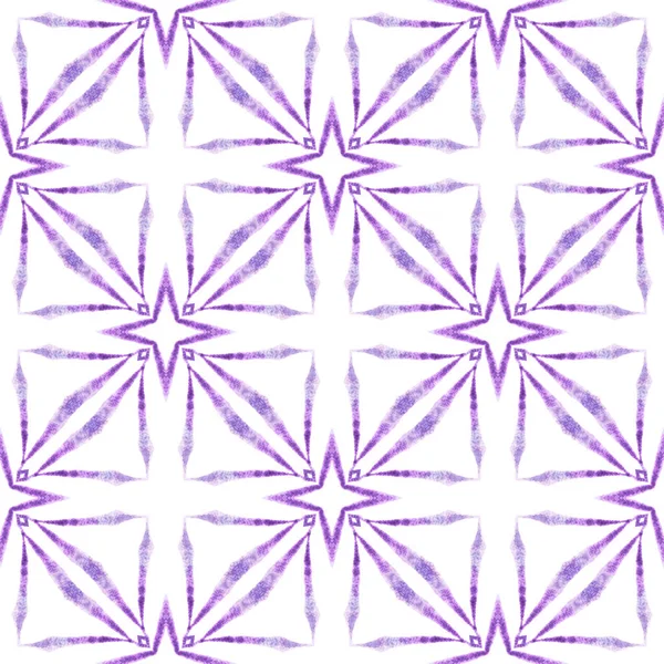Exotic Seamless Pattern Purple Valuable Boho Chic Summer Design Textile — Photo