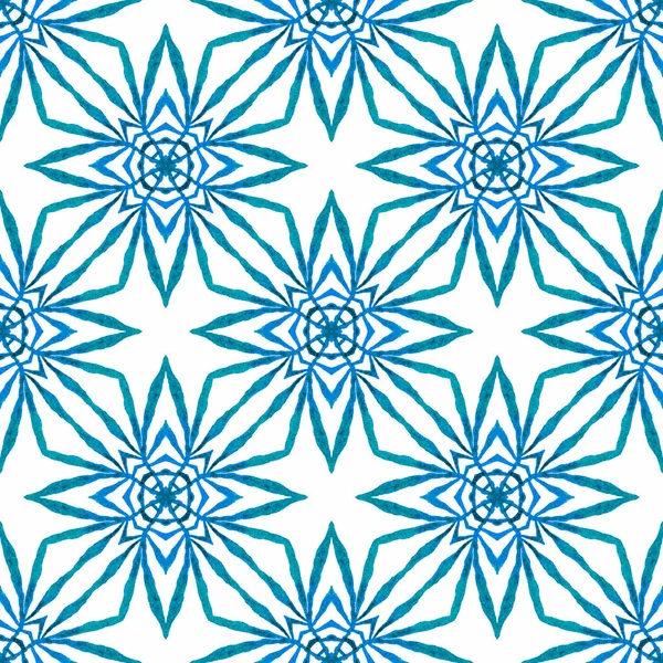 Textile Ready Cool Print Swimwear Fabric Wallpaper Wrapping Blue Bewitching — Fotografia de Stock