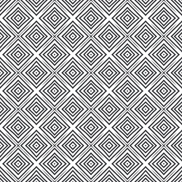 Çizgili el çizimi desen. Siyah simetrik kaleydoskop. Tekstil hazır süslü baskı, mayo kumaş, duvar kağıdı, ambalaj. Çizgili elle çizilmiş fayans tekrarlanıyor.