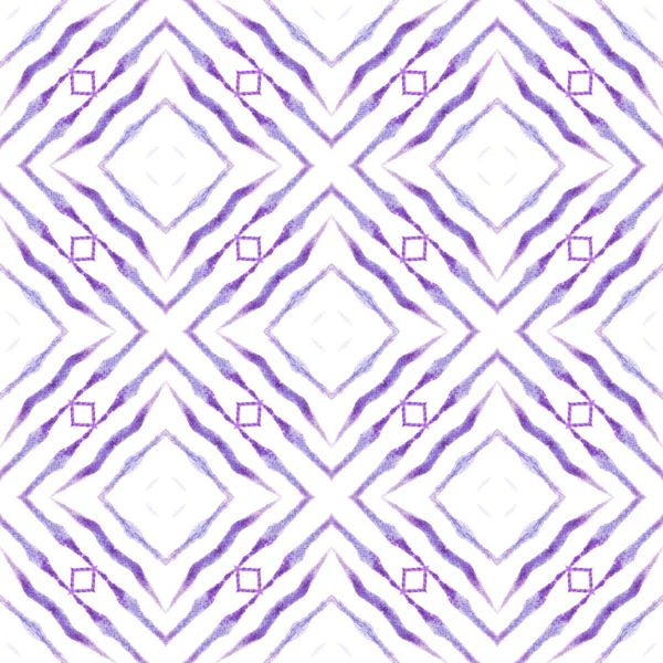 Mosaic Seamless Pattern Purple Grand Boho Chic Summer Design Textile — ストック写真