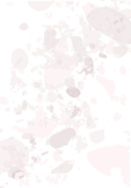 Terrazzo modern soyut şablon. Klasik İtalyan döşemesinin pembe ve gri dokusu. Taşlardan, granitten, kuvarstan, mermerden, betondan yapılmış arka plan. Venedik terrazzo trend vektör arkaplanı