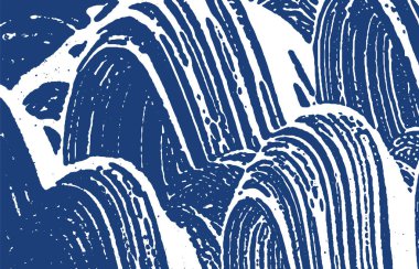 Grunge dokusu. Üzüntü çivit pürüzü. Ne hoş bir geçmiş. Gürültü iğrenç grunge dokusu. Parlak sanatsal yüzey. Vektör illüstrasyonu.