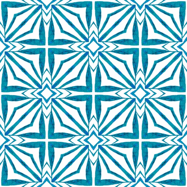 Textile Ready Stunning Print Swimwear Fabric Wallpaper Wrapping Blue Terrific — ストック写真