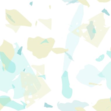 Terrazzo kusursuz desen. Pastel Venedik kaldırım taklidi fayans. Terrazzo pürüzsüz desenli, serin renklerde. Doğal taşlardan, granitten, kuvarstan, mermerden, betondan yapılmış arkaplan. 