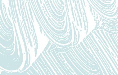 Grunge dokusu. Üzücü mavi iz. Nefes kesici bir geçmiş. Gürültü iğrenç grunge dokusu. Tuhaf sanatsal bir yüzey. Vektör illüstrasyonu.