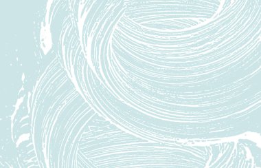 Grunge texture. Distress blue rough trace. Cool background. Noise dirty grunge texture. Stunning artistic surface. Vector illustration.