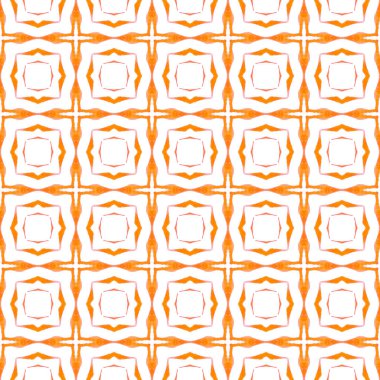 Tekstil hazır muhteşem baskı, mayo kumaş, duvar kağıdı, ambalaj. Turuncu garip boho şık yaz tasarımı. El yapımı Arabesk tasarımı. Doğulu arabesk el çizimi sınır.