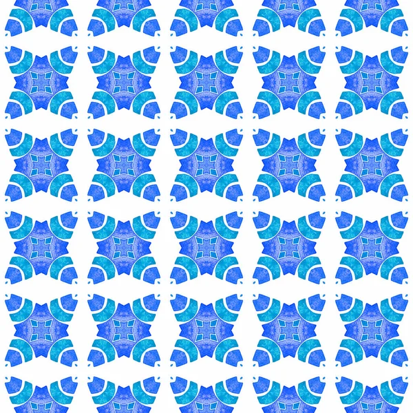 Tekstylia Gotowe Dodatni Nadruk Tkaniny Stroje Kąpielowe Tapety Opakowanie Niebieski — Zdjęcie stockowe