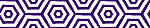 Geometric Seamless Pattern Purple Symmetrical Kaleidoscope Background Hand Drawn Geometric — Stock Photo, Image