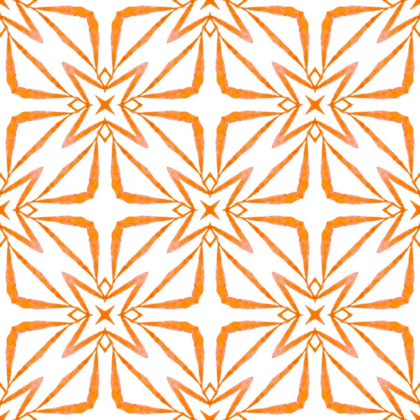 Textile Ready Pretty Print Swimwear Fabric Wallpaper Wrapping Orange Lively — Stock Photo, Image