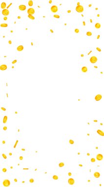 Avrupa Birliği Euro sikkeleri düşüyor. Dağınık EUR sikkelerine başvuruyorum. Avrupa parası. Lüks ikramiye, servet ya da başarı konsepti. Vektör illüstrasyonu.