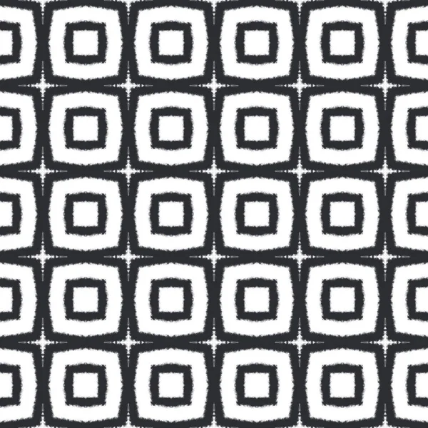 Striped Hand Drawn Pattern Black Symmetrical Kaleidoscope Background Repeating Striped — Foto de Stock