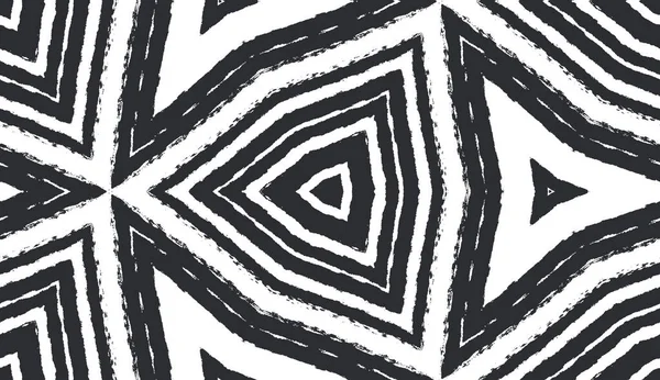 Arabesque hand drawn pattern. Black symmetrical kaleidoscope background. Oriental arabesque hand drawn design. Textile ready creative print, swimwear fabric, wallpaper, wrapping.