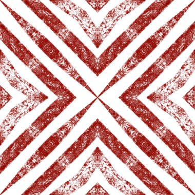 Madalyon pürüzsüz desen. Şarap kırmızısı simetrik kaleydoskop arka planı. Suluboya madalyonu, pürüzsüz fayans. Tekstil hazır muhteşem baskı, mayo kumaş, duvar kağıdı, ambalaj..