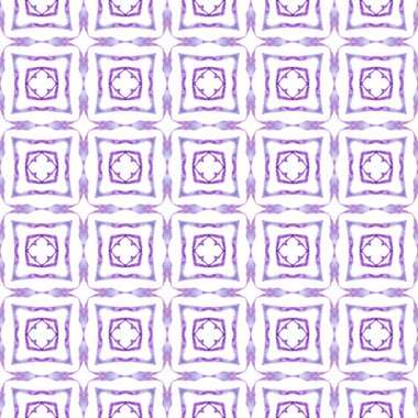 El yapımı Arabesk tasarımı. Mor nefes kesici boho şık yaz tasarımı. Tekstil hazır baskı, mayo kumaş, duvar kağıdı, ambalaj. Doğulu arabesk el çizimi sınır.