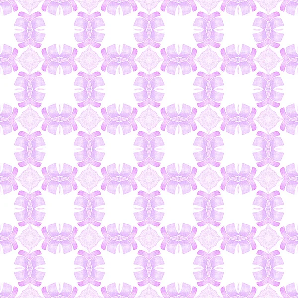 Медальйон Безшовний Візерунок Фіолетовий Фантастичний Бухо Шикарний Літній Дизайн Текстиль — стокове фото