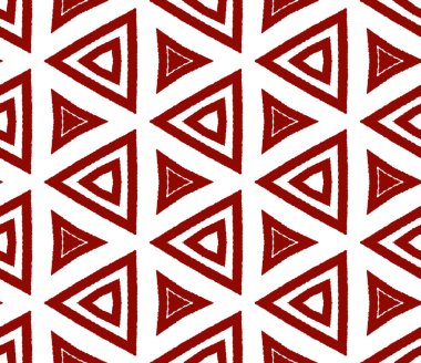 Etnik elle boyanmış desen. Kestane rengi simetrik kaleydoskop. Tekstil hazır zarif baskı, mayo kumaş, duvar kağıdı, ambalaj. Yazlık elbise, elle boyanmış fayans..