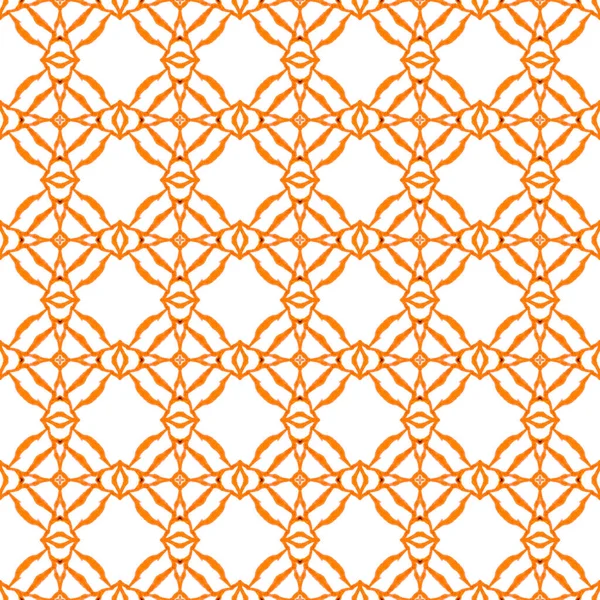 Textilfertiger Idealer Druck Bademodenstoff Tapete Verpackung Orange Zauberhaftes Boho Chic — Stockfoto