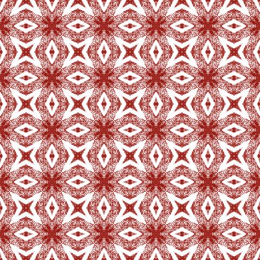 Mozaik kusursuz desen. Kestane rengi simetrik kaleydoskop. Retro mozaik kusursuz tasarım. Tekstil hazır kaliteli baskı, mayo kumaş, duvar kağıdı, ambalaj..