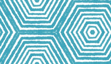 Madalyon pürüzsüz desen. Turkuaz simetrik kaleydoskop arka planı. Suluboya madalyonu, pürüzsüz fayans. Tekstil hazır şirin baskı, mayo kumaş, duvar kağıdı, ambalaj..