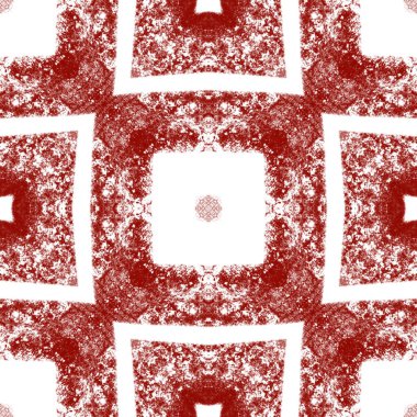 Döşemeli suluboya deseni. Şarap kırmızısı simetrik kaleydoskop arka planı. Elle boyanmış suluboya pürüzsüz. Tekstil hazır, mayo, kumaş, duvar kağıdı, ambalaj..