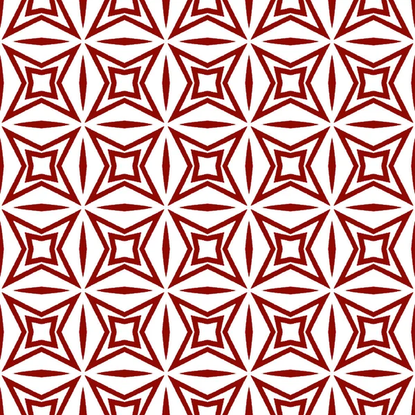 Mosaik Sömlöst Mönster Maroon Symmetriska Kalejdoskop Bakgrund Retromosaik Sömlös Design — Stockfoto