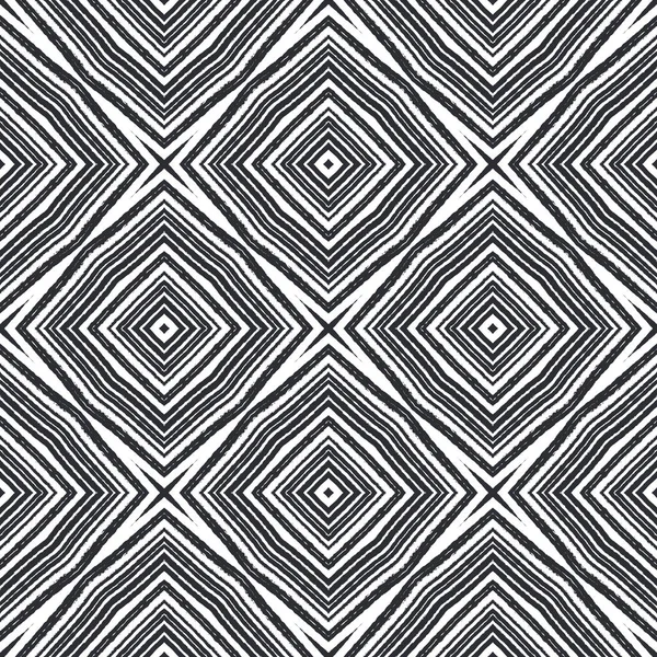 Chevron Stripes Design Black Symmetrical Kaleidoscope Background Textile Ready Lovely — Stock Photo, Image