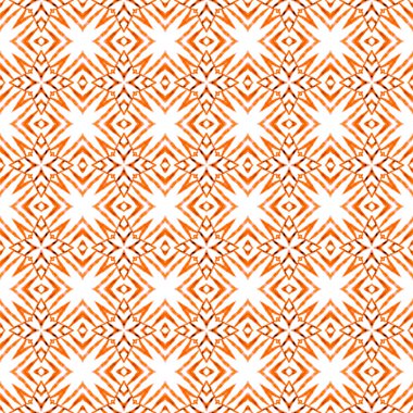 Oryantal arabesk el çizimi sınır. Turuncu harika boho şık yaz tasarımı. Tekstil hazır egzotik baskı, mayo kumaş, duvar kağıdı, ambalaj. Arabesk el çizimi tasarımı.