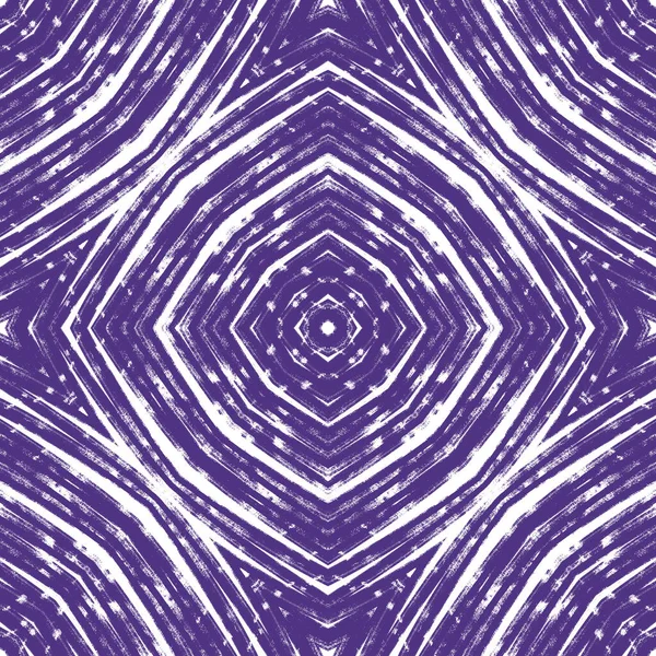 Gestreiftes Handgezeichnetes Muster Lila Symmetrischer Kaleidoskop Hintergrund Textilfertiger Unvergesslicher Druck — Stockfoto