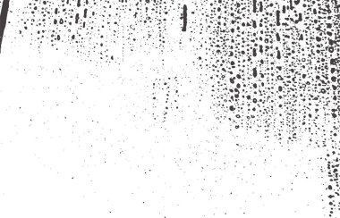 Grunge dokusu. Kederli siyah gri iz. Eğlenceli bir geçmiş. Gürültü iğrenç grunge dokusu. Eşsiz sanatsal yüzey. Vektör illüstrasyonu.