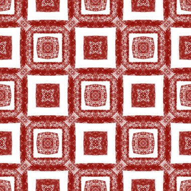 Geometrik dikişsiz desen. Şarap kırmızısı simetrik kaleydoskop arka planı. Tekstil hazır silinmez baskı, mayo kumaş, duvar kağıdı, ambalaj. El çizimi geometrik kusursuz tasarım.