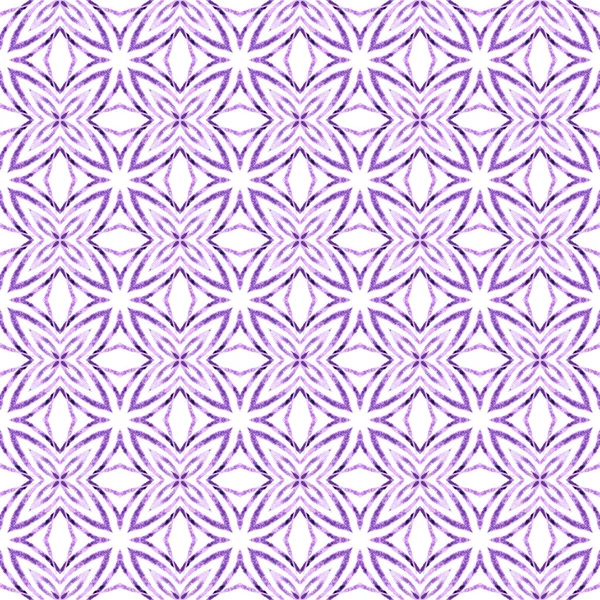 Patrón Acuarela Chevron Delicado Diseño Boho Chic Púrpura Verano Verde — Foto de Stock