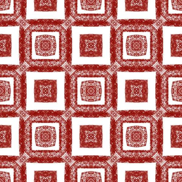 Geometric seamless pattern. Wine red symmetrical kaleidoscope background. Textile ready indelible print, swimwear fabric, wallpaper, wrapping. Hand drawn geometric seamless design.