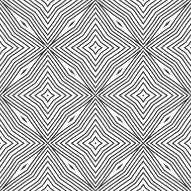 Etnik elle boyanmış desen. Siyah simetrik kaleydoskop. Tekstil hazır, çekici baskı, mayo kumaş, duvar kağıdı, ambalaj. Yazlık elbise, elle boyanmış fayans..