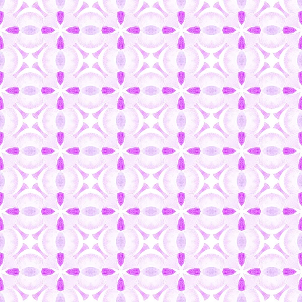 Ethnic Hand Painted Pattern Purple Cute Boho Chic Summer Design — Stock Photo, Image