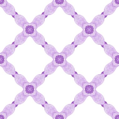 Suluboya yaz etnik sınır düzeni. Mor büyük boho şık yaz tasarımı. Tekstil hazır baskı, mayo kumaş, duvar kağıdı, ambalaj. Etnik el boyası desen.