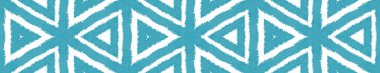 Sembol çizgileri kusursuz sınır. Turkuaz simetrik kaleydoskop arka planı. arka plan için muhteşem dekoratif tasarım öğesi. Geometrik sembol çizgileri deseni.