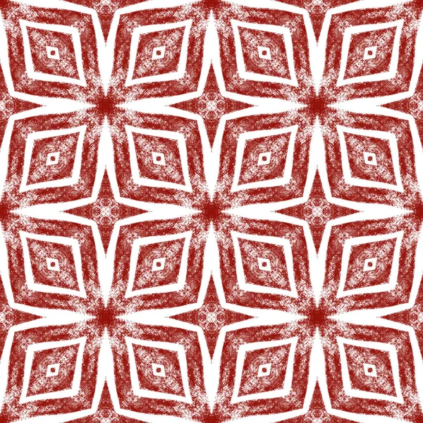 Klindat Akvarellmönster Vin Röd Symmetrisk Kalejdoskop Bakgrund Textil Redo Pittoreska — Stockfoto