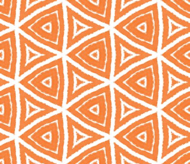 Arabesk el çizimi desen. Turuncu simetrik kaleydoskop arka planı. Oriental arabesk el çizimi tasarımı. Tekstil hazır zarif baskı, mayo kumaş, duvar kağıdı, ambalaj..