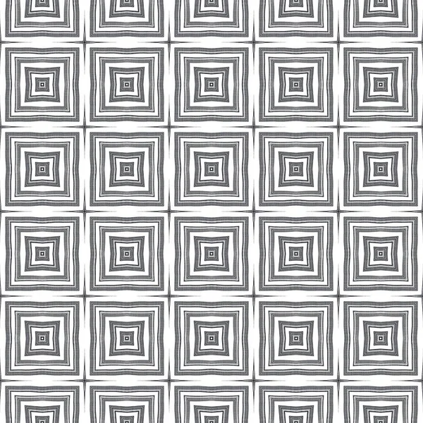 Patrón Sin Costura Mosaico Fondo Caleidoscopio Simétrico Negro Retro Mosaico — Foto de Stock