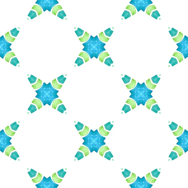 Wzór Bez Szwu Mozaiki Zielony Artystyczny Boho Szykowny Letni Design — Zdjęcie stockowe
