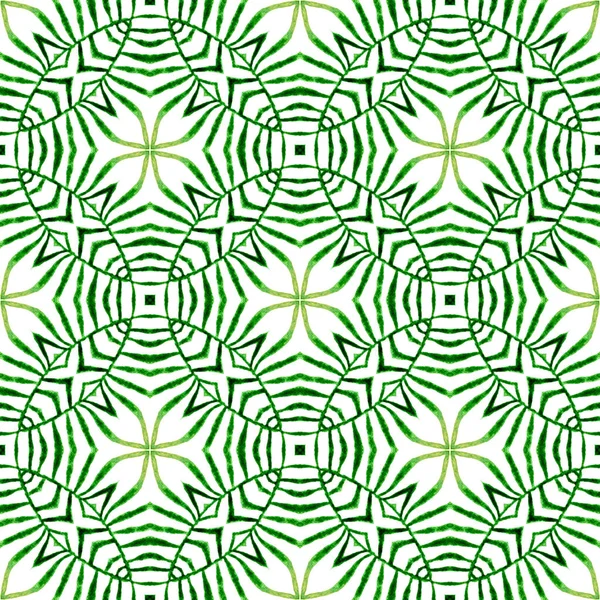 Textile Ready Gorgeous Print Swimwear Fabric Wallpaper Wrapping Green Comely — Stock Photo, Image