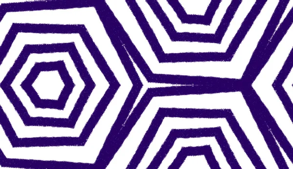 Striped hand drawn pattern. Purple symmetrical kaleidoscope background. Textile ready unique print, swimwear fabric, wallpaper, wrapping. Repeating striped hand drawn tile.