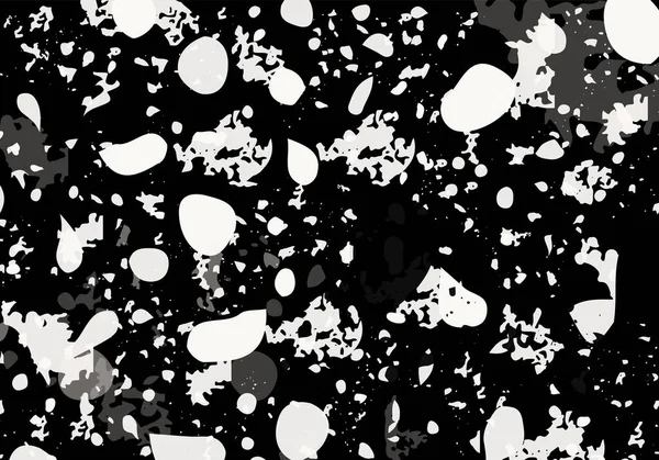 Plantilla Abstracta Moderna Terrazzo Textura Negra Beige Del Suelo Italiano — Vector de stock
